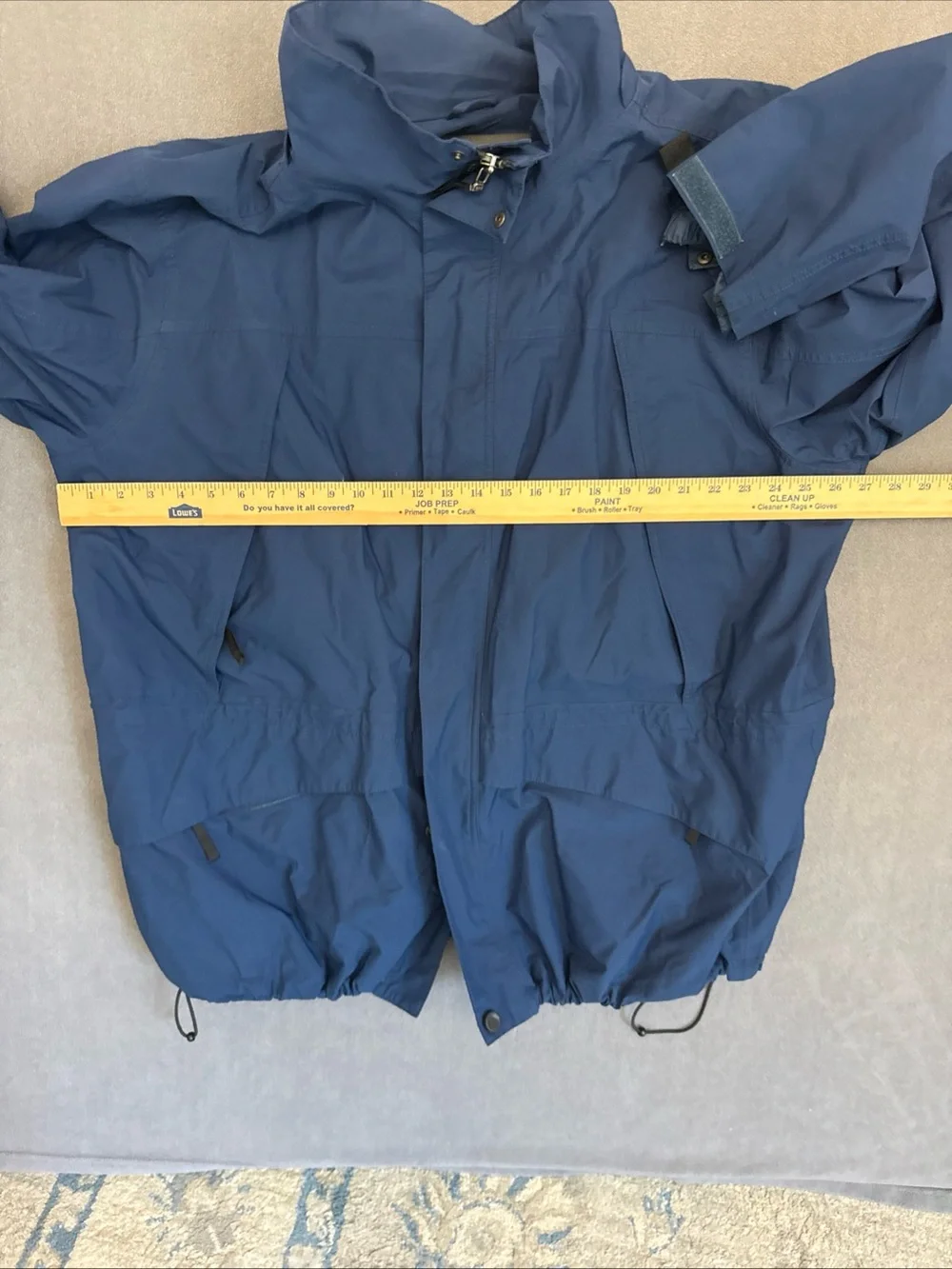 Eddie Bauer Men's Gore-Tex Wind-Resistant Raincoat Size XXL Blue